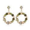 925 Silver Needle Fashion Metal Simple And Versatile Crystal Pearl Simple Circle Earrings Wholesale Toppinggoods Nhsc235966