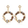 925 Silver Needle Fashion Metal Simple And Versatile Crystal Pearl Simple Circle Earrings Wholesale Toppinggoods Nhsc235966