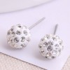 Korean Fashion Sweet Ol Diamond Ball Earrings Wholesale Toppinggoods Nhsc236256