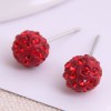 Korean Fashion Sweet Ol Diamond Ball Earrings Wholesale Toppinggoods Nhsc236256