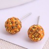 Korean Fashion Sweet Ol Diamond Ball Earrings Wholesale Toppinggoods Nhsc236256