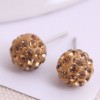 Korean Fashion Sweet Ol Diamond Ball Earrings Wholesale Toppinggoods Nhsc236256