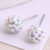 Korean Fashion Sweet Ol Diamond Ball Earrings Wholesale Toppinggoods Nhsc236256