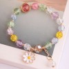 Korean Fashion Simple Small Daisy Pendant Crystal Beads  Bracelet Wholesale Toppinggoods Nhsc236259