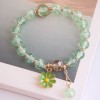 Korean Fashion Simple Small Daisy Pendant Crystal Beads  Bracelet Wholesale Toppinggoods Nhsc236259
