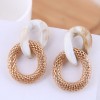 Fashion Alloy Metal Concise Simple Allmatch Earrings Wholesale  Nhsc239658