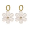 925 Silver Needle Korean Fashion Sweet Pure White Flower Temperament Stud Earrings Nhsc242047