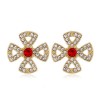 925 Silver Needle Korean Fashion Sweet Wild Flower Stud Earrings Nhsc243287