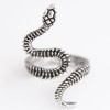 Fashion Metal Auspicious Snake Personality Exaggerated Opening Ring Nhsc243292