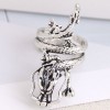 Fashion Metal Auspicious Dragon Exquisite Exaggerated Alloy Ring Wholesale Nhsc243295