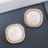 925 Silver Needle Korean Fashion Sweet Threedimensional Square Accessories Earrings Nhsc245516