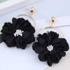 Fashion Concise Layered Petals Exaggerated Alloy Earrings For Women Nhsc248186