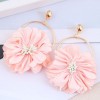 Fashion Concise Layered Petals Exaggerated Alloy Earrings For Women Nhsc248186