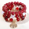 Trend Simple Metal Tree Of Life Candy Beads Multilayer Fashion Bracelet Nhsc248191