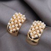 Korean Fashion Sweet Ol Simple Pearl Earrings Wholesale Nhsc249455