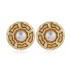 Fashion Metal Concise Chain Round Alloy Earrings Nhsc255232