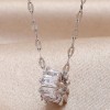 Fashion Copper Microinlaid Zircon Simple Circle Necklace Nhsc256402