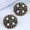 Fashion Metal Simple Round  Earrings Nhsc256888