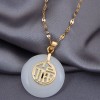 Korean Fashion Concise Jade Personality Necklace For Women Nhsc258364