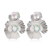 Fashion Metal Flower Exaggerated Earrings Nhsc258920