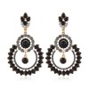 Fashion Metal Concise Diamond Earrings Nhsc258926