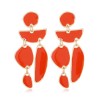 Fashion Metal Color Contrast Geometric Shape Exaggerated Earrings Nhsc258930
