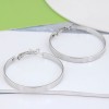 Korean Fashion Metal Simple Glossy Alloy Earrings For Women Nhsc263997