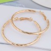 50mm Korean Fashion Metal Concise Batch Flower Alloy Earrings Nhsc263998
