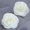 New Fashion Pastoral Simple Fabric Rose Alloy Earrings For Women Nhsc264003