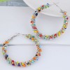 Fashion Metal Rice Beads Mix And Match Weaving Alloy Ear Buckle Ear Ring Nhsc264006