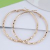 50mm Korean Fashion New Metal Polka Dot Concise Alloy Earrings Nhsc264010