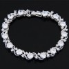 Copperplated Real Gold Graceful Sparkling Zircon  Bracelet Nhsc264712