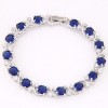 Copperplated Real Gold Graceful Sparkling Zircon  Bracelet Nhsc264712