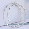 50mm  Fashion Metal Simple Wave Earrings  Nhsc271566