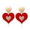 Fashion Metal Peach Heart  Earrings Nhsc272470