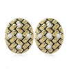 Fashion Metal Simple Retro Oval Shape Earrings Nhsc272473