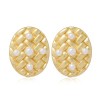 Fashion Metal Simple Retro Oval Shape Earrings Nhsc272473