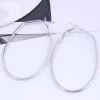 Fashion Metal Simple Geometric Oval Shape Exaggerated  Earrings Nhsc272481
