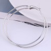 60mm  Fashion Metal Simple  Glossy Earrings  Nhsc272483