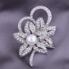 Korean Fashion Simple Diamond Petal  Brooch Nhsc274485