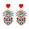 Fashion Metal Diamond  Exaggerated Earrings Nhsc278714
