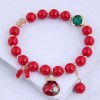 Korean Fashion Sweet  Red Bead Bracelet Nhsc281733