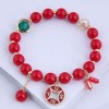 Korean Fashion Sweet  Red Bead Bracelet Nhsc281733