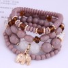 Bohemian Metal Elephant Pendant Multilayer Bracelet Nhsc284127