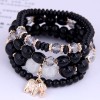 Bohemian Metal Elephant Pendant Multilayer Bracelet Nhsc284127