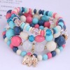 Bohemian Metal Elephant Pendant Multilayer Bracelet Nhsc284127