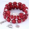 Fashion Baby Elephant Heart Wings Multilayer Bracelet Nhsc284747