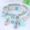 Crystal Beads Fashion Multilayer Bracelet Nhsc284781