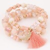 Fashion Metal Crystal Bead Multilayer Bracelet Nhsc284783