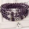 Korean Trendy Fashion Zodiac Purple Beautiful Bracelet  Nhsc289396